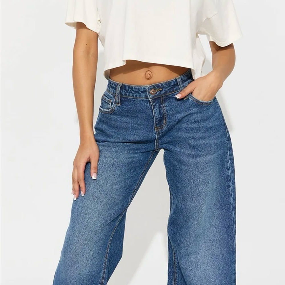 Fashion Nova Blue Flare Jeans